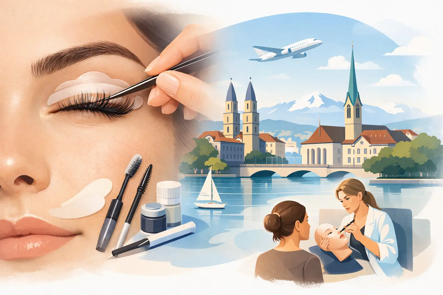 Wimpernlifting Schulung Zürich wählen
